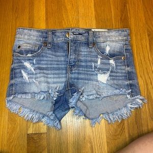 distressed denim shorts size 26
